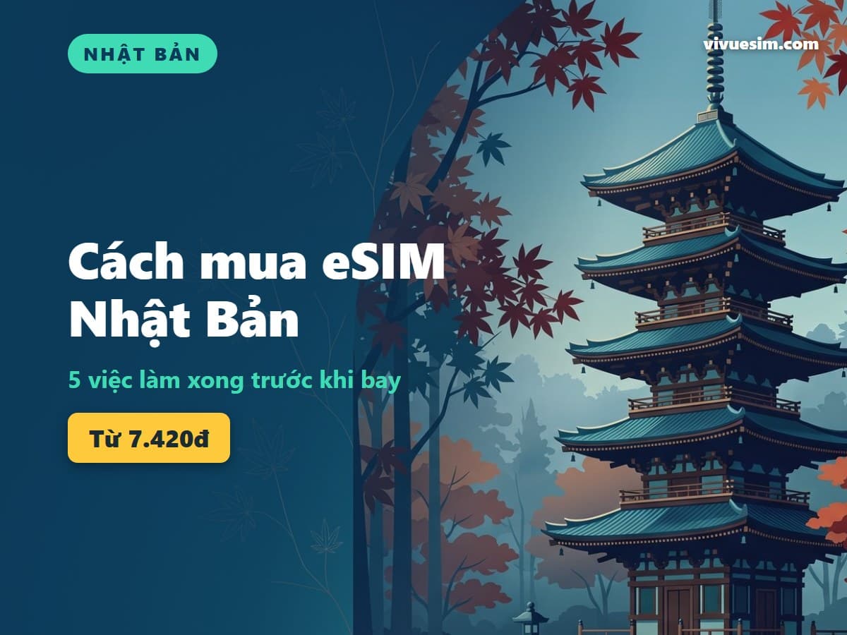 Cách mua eSIM Nhật Bản: 5 việc làm xong trước khi bay