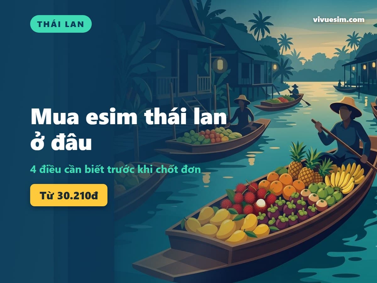 Mua esim thái lan ở đâu: 4 điều cần biết trước khi chốt đơn